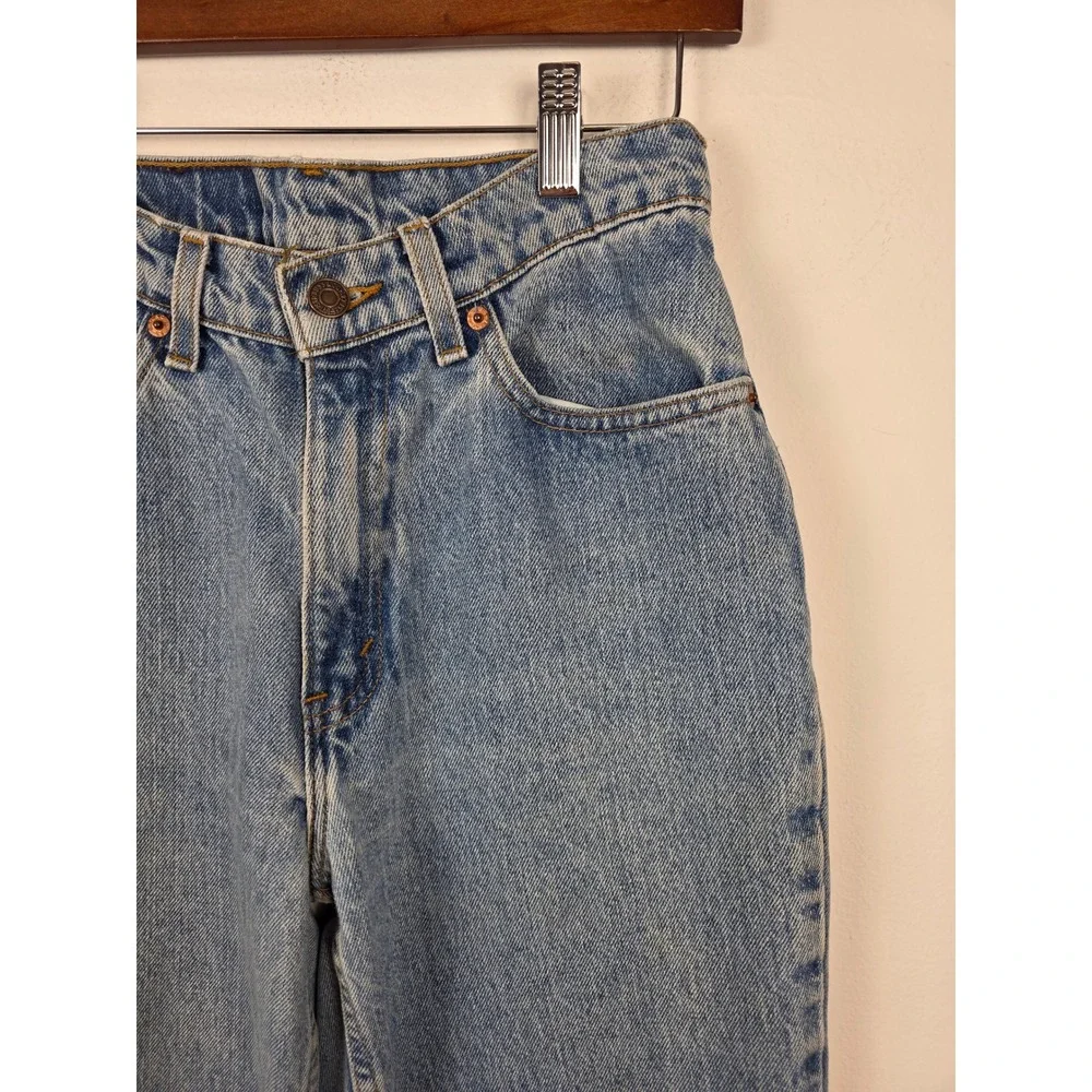 Levi's 512 Vintage 1996 Women's Light‎ Wash Slim Fit Tapered Leg Jeans Size 7S - Picture 3 of 10
